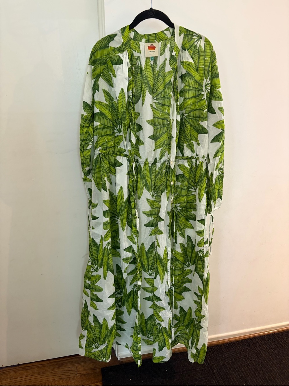 FARM Rio Tropical Banana Leaf Maxi Dress / Cover-Up – Never Worn – Size M - Picture 7 of 8
